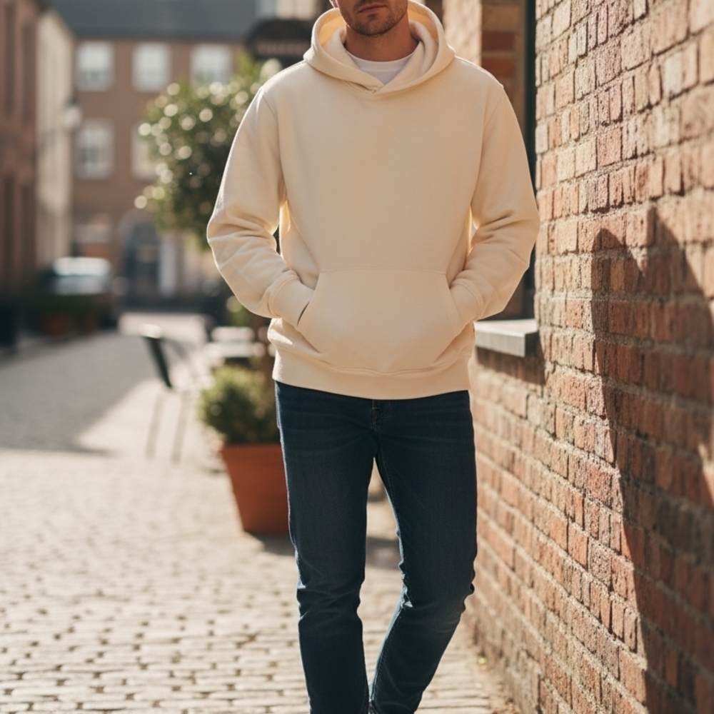 GAP Off-White Fleece Hoodie